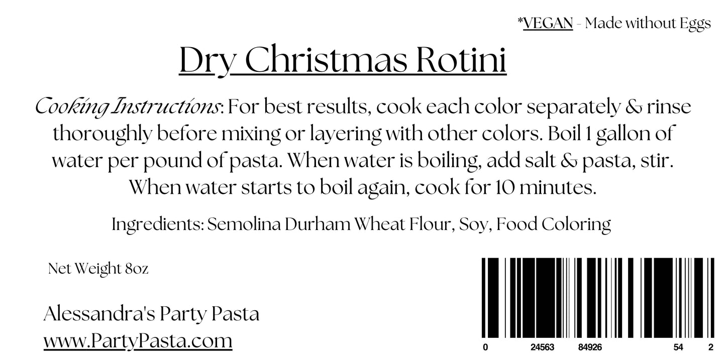 Dry Christmas Rotini