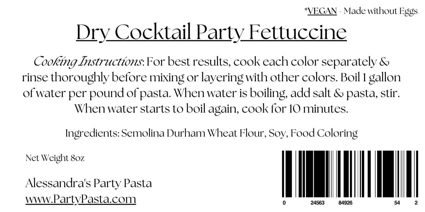 Dry Cocktail Party Fettuccine