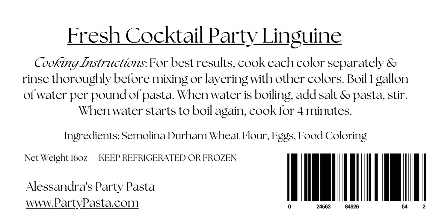 Fresh Cocktail Party Linguine